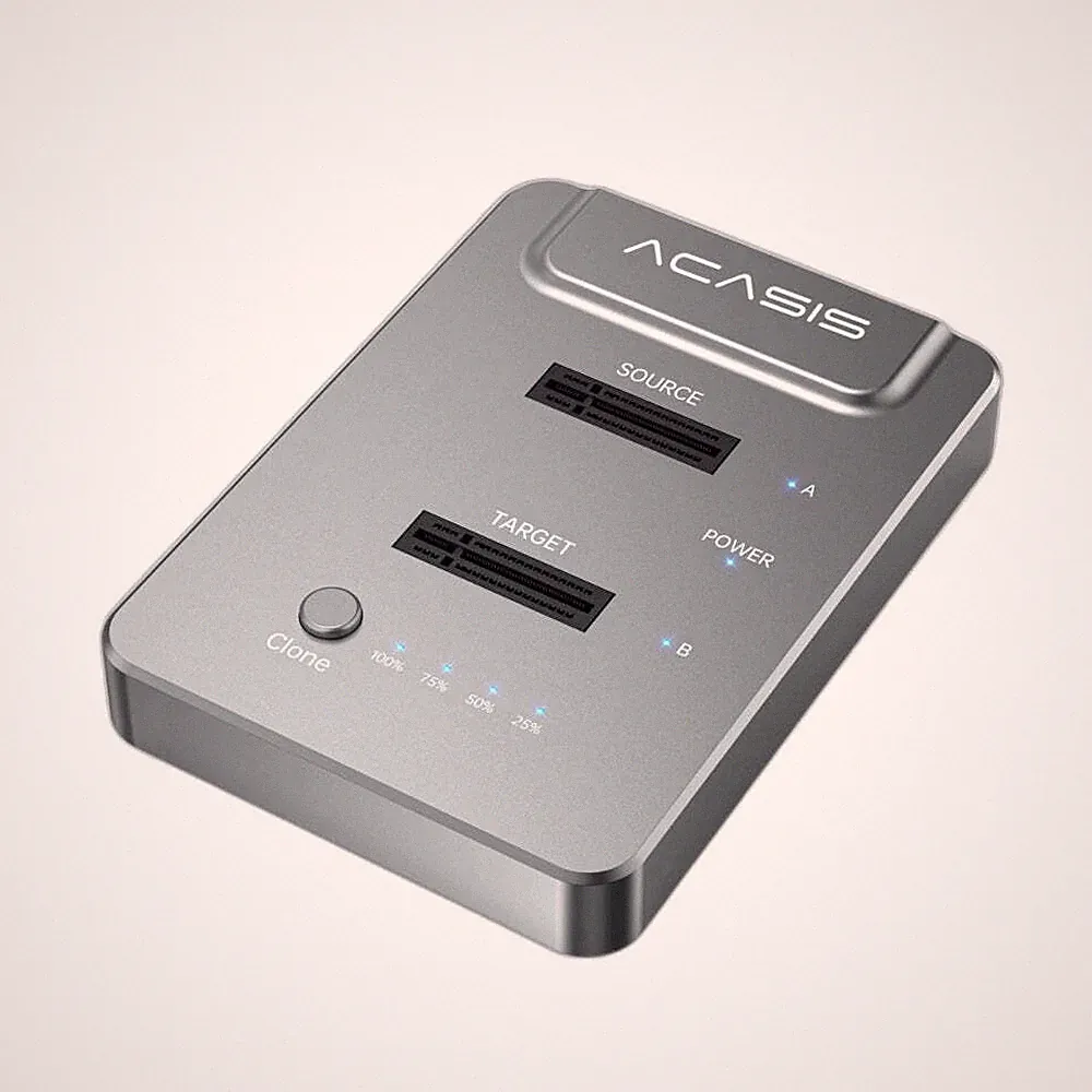 ACASIS USB3.2 Gen2 2×2 20Gbps NVMe M.2 Drive Duplicator Offline Clone Dock