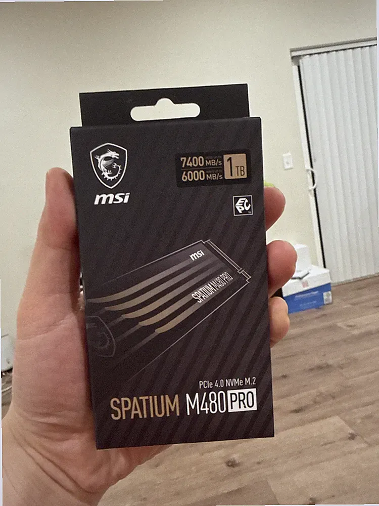 NEW Factory Sealed MSI Spatium 1tb M480 PRO - NVMe M.2 PCIe 4.0 x4 SSD 7400 mb/s