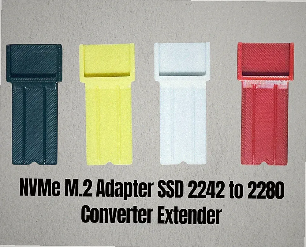 NVMe M.2 Adapter SSD 2242 to 2280 Hard Drive Bracket Converter Extender LOT